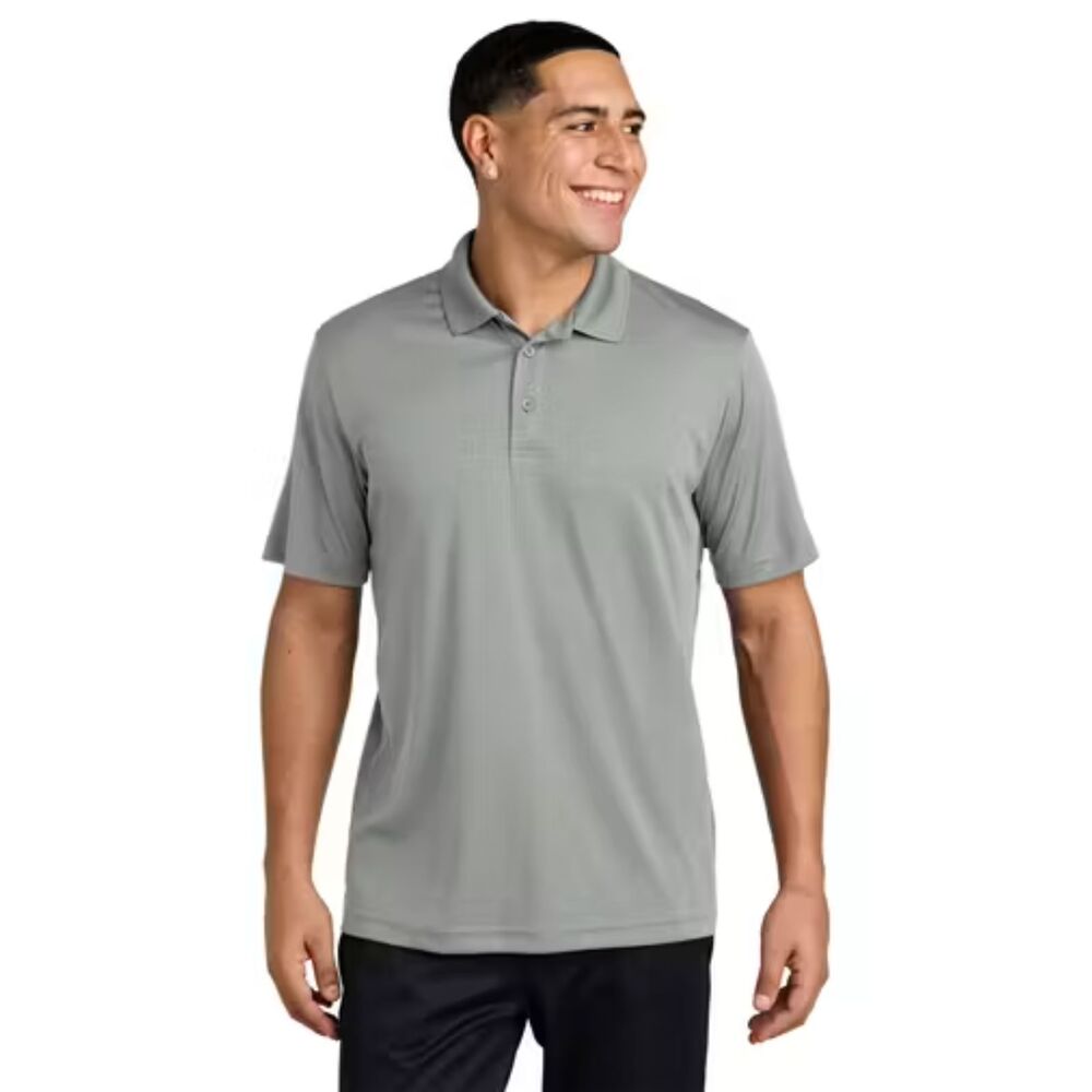 Sport-Tek ST550 Men's Silver PosiCharge Competitor Performance Polo Shirt 2XL